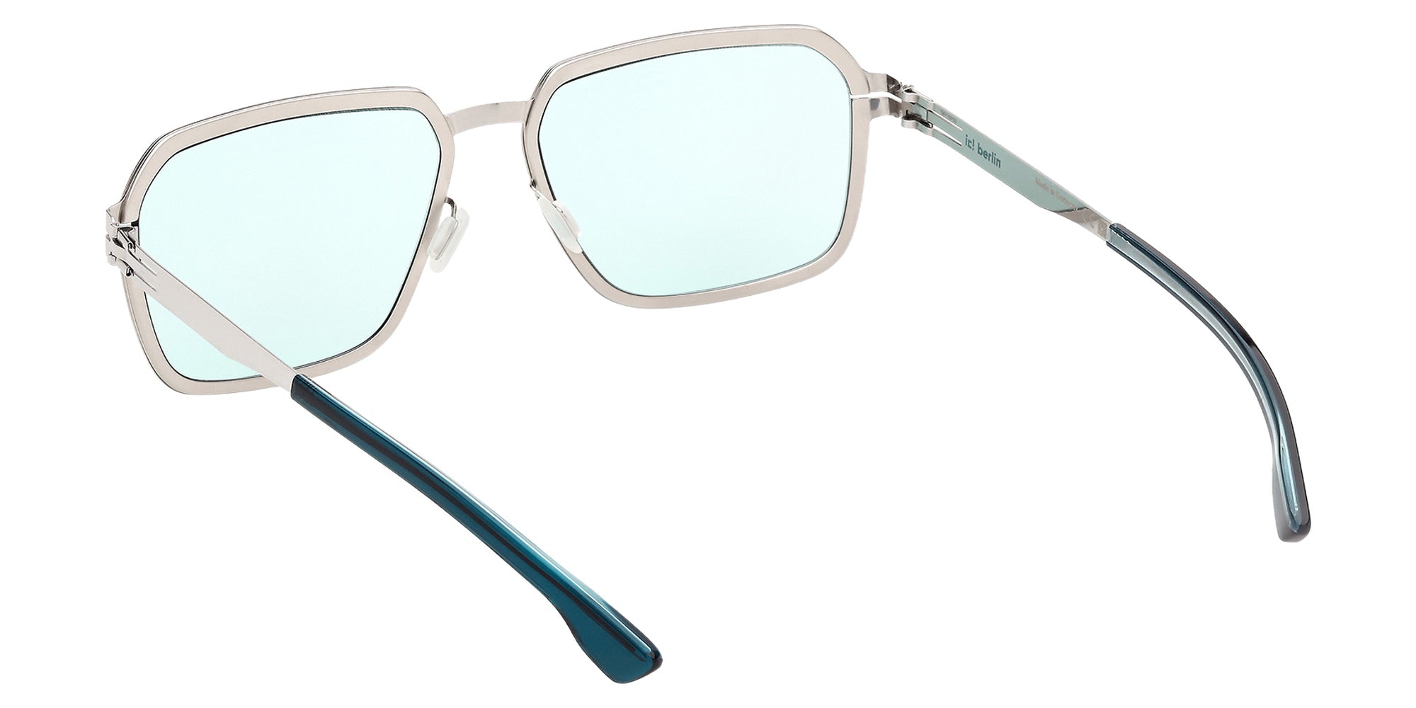 ic! berlin IC0226 15V 57 - Shiny Satin Gunmetal / Blue Photochromic 15V #id:ic022615v_s:100115