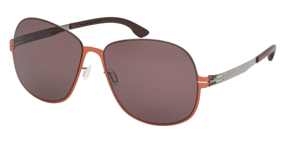 ic! berlin IC0229 GABRIELLA 47E 61 - Shiny Antiqued Rhodium / Brown #id:ic022947e_s:102105
