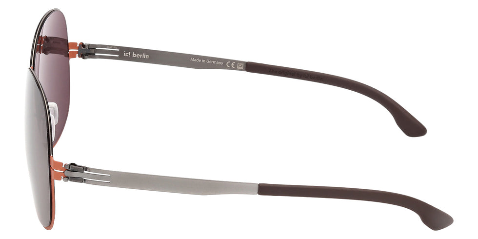 ic! berlin IC0229 GABRIELLA 47E 61 - Shiny Antiqued Rhodium / Brown #id:ic022947e_s:102110
