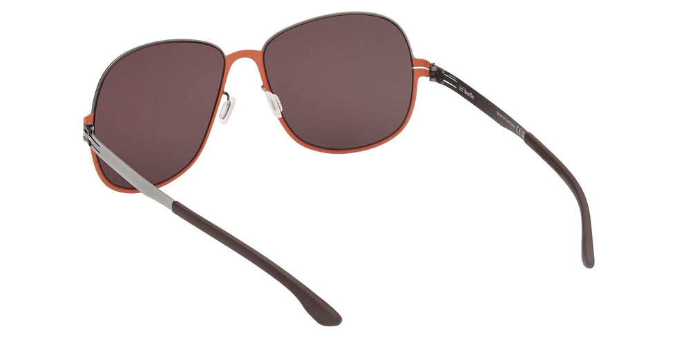 ic! berlin IC0229 GABRIELLA 47E 61 - Shiny Antiqued Rhodium / Brown #id:ic022947e_s:102115