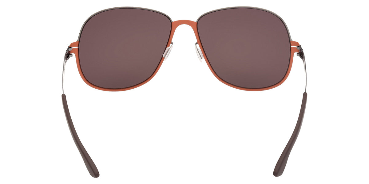 ic! berlin IC0229 GABRIELLA 47E 61 - Shiny Antiqued Rhodium / Brown #id:ic022947e_s:102120