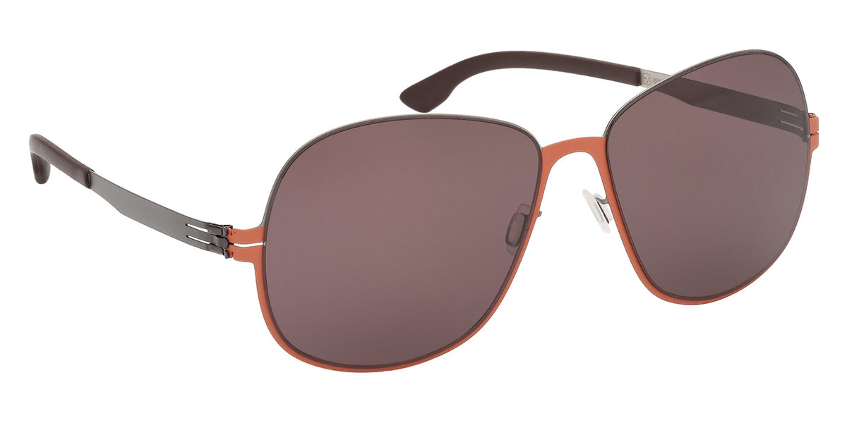 ic! berlin IC0229 GABRIELLA 47E 61 - Shiny Antiqued Rhodium / Brown #id:ic022947e_s:102135