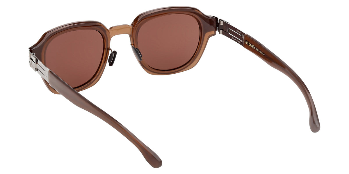ic! berlin IC0231 LESLIE 48E 49 - Matte Rhodium / Brown #id:ic023148e_s:102115