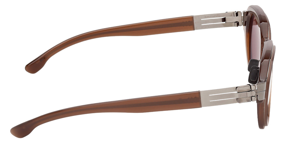 ic! berlin IC0231 LESLIE 48E 49 - Matte Rhodium / Brown #id:ic023148e_s:102130