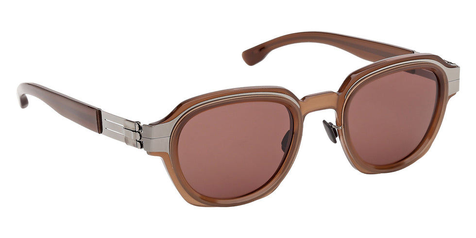 ic! berlin IC0231 LESLIE 48E 49 - Matte Rhodium / Brown #id:ic023148e_s:102135