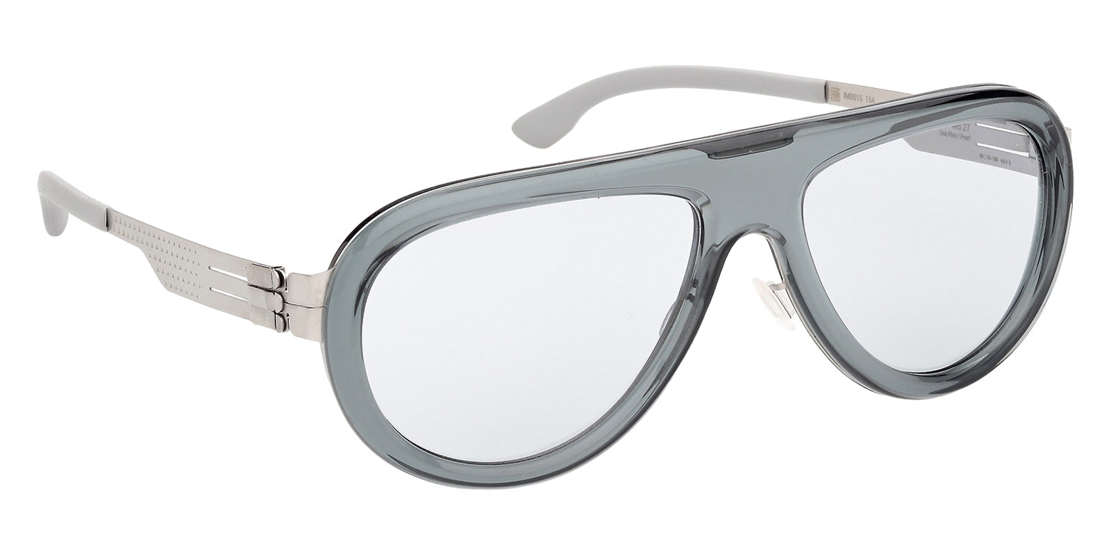 ic! berlin IM0015 MB 27 15A 59 - Shiny Satin Gunmetal / Smoke #id:im001515a_s:100135