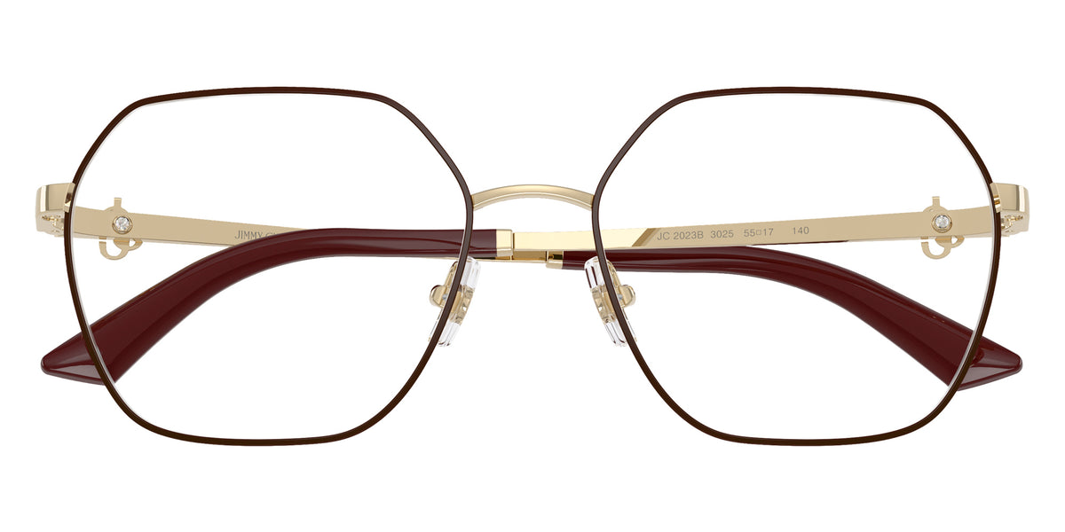 Jimmy Choo JC2023B 3025 53 - Pale Gold/Gurgundy #id:jc2023b3025_s:112120