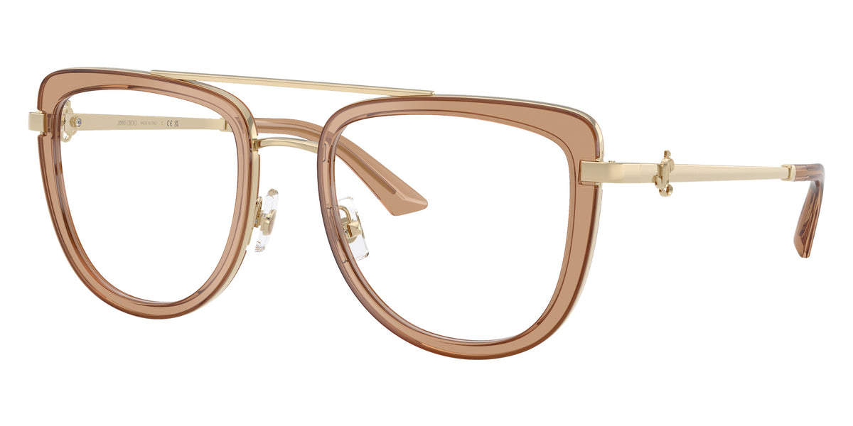 Jimmy Choo JC2024B 3006 52 - Pale Gold/Transparent Tan #id:jc2024b3006_s:100105