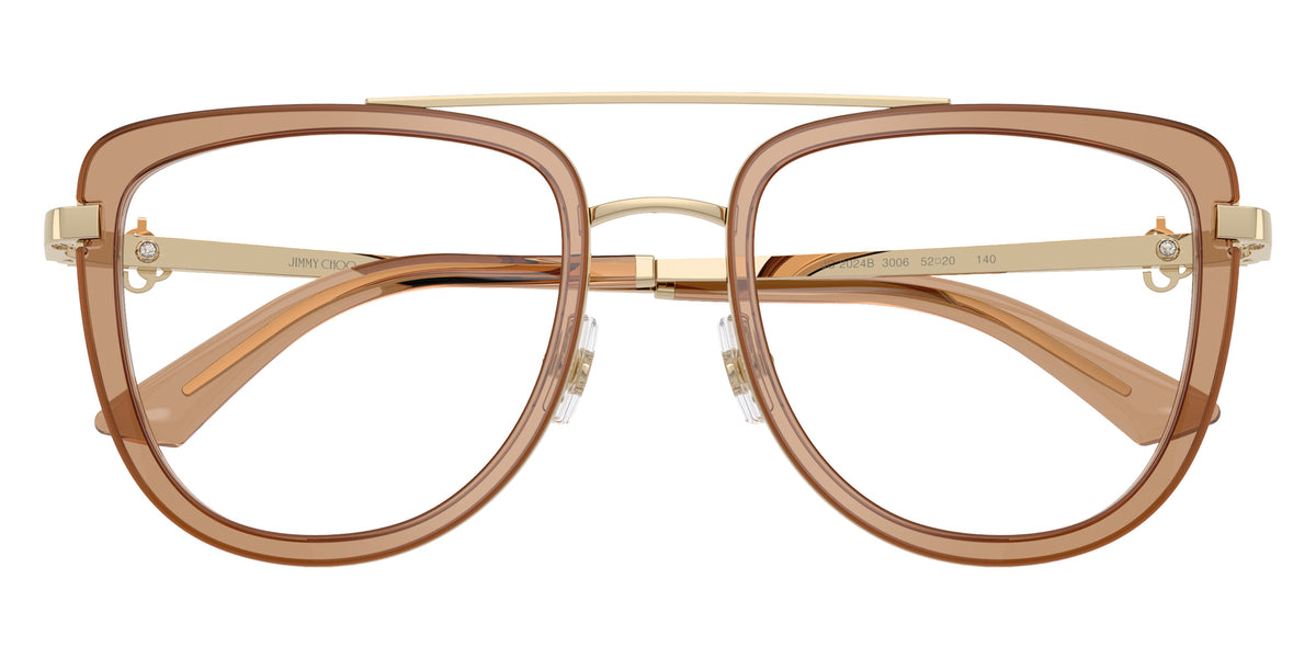 Jimmy Choo JC2024B 3006 52 - Pale Gold/Transparent Tan #id:jc2024b3006_s:100120