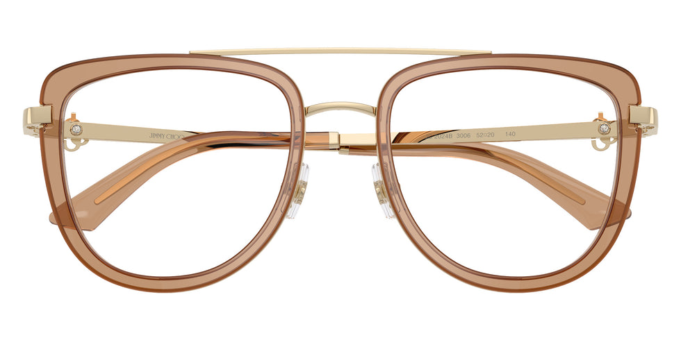 Jimmy Choo JC2024B 3006 52 - Pale Gold/Transparent Tan #id:jc2024b3006_s:100120