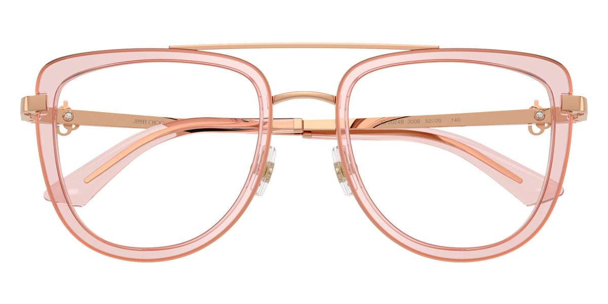 Jimmy Choo JC2024B 3008 52 - Rose Gold/Transparent Rose #id:jc2024b3008_s:102120