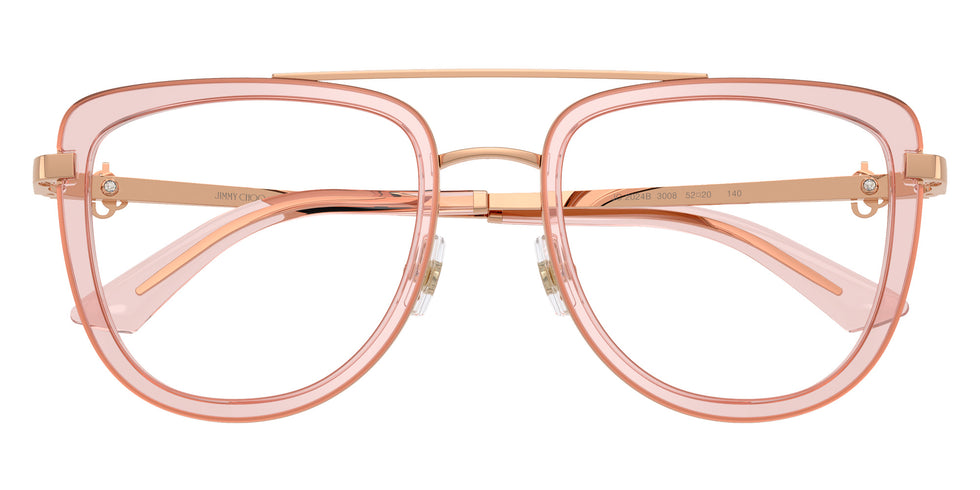Jimmy Choo JC2024B 3008 52 - Rose Gold/Transparent Rose #id:jc2024b3008_s:102120