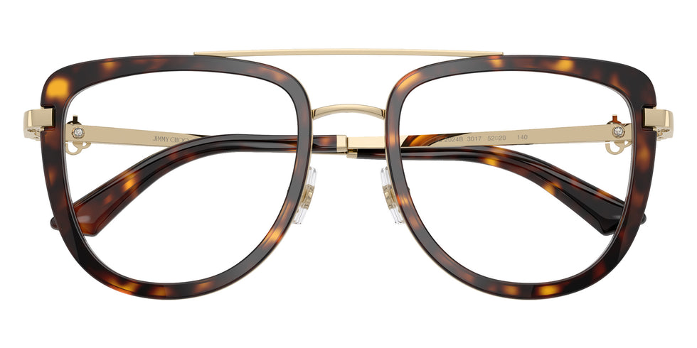Jimmy Choo JC2024B 3017 52 - Pale Gold/Havana #id:jc2024b3017_s:104120