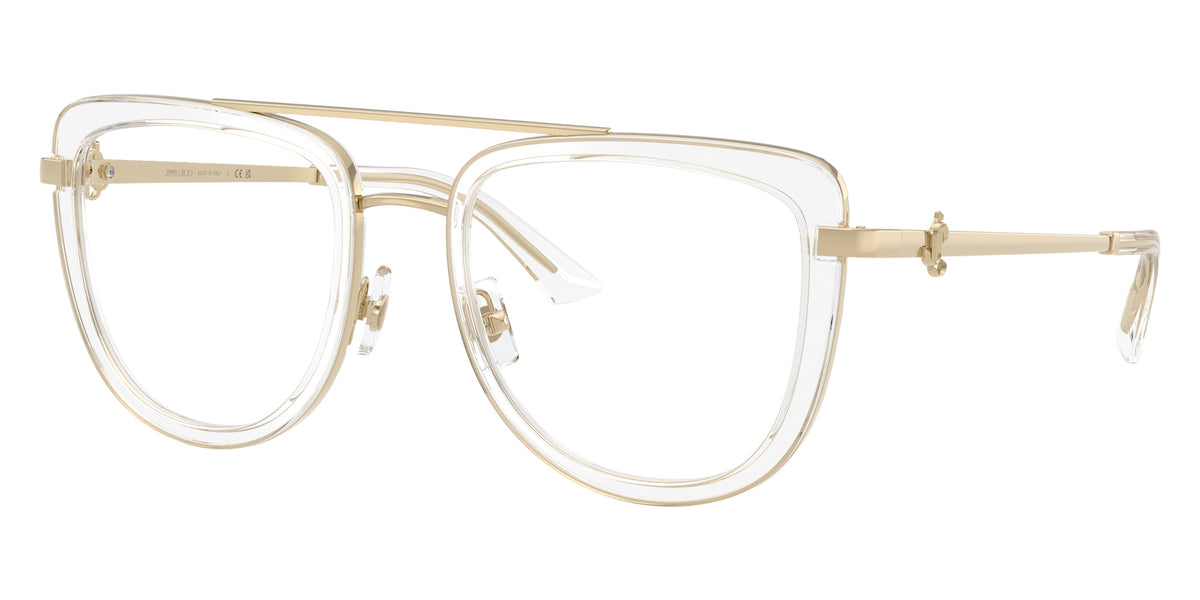 Jimmy Choo JC2024B 3027 52 - Pale Gold/Transparent Crystal #id:jc2024b3027_s:106105