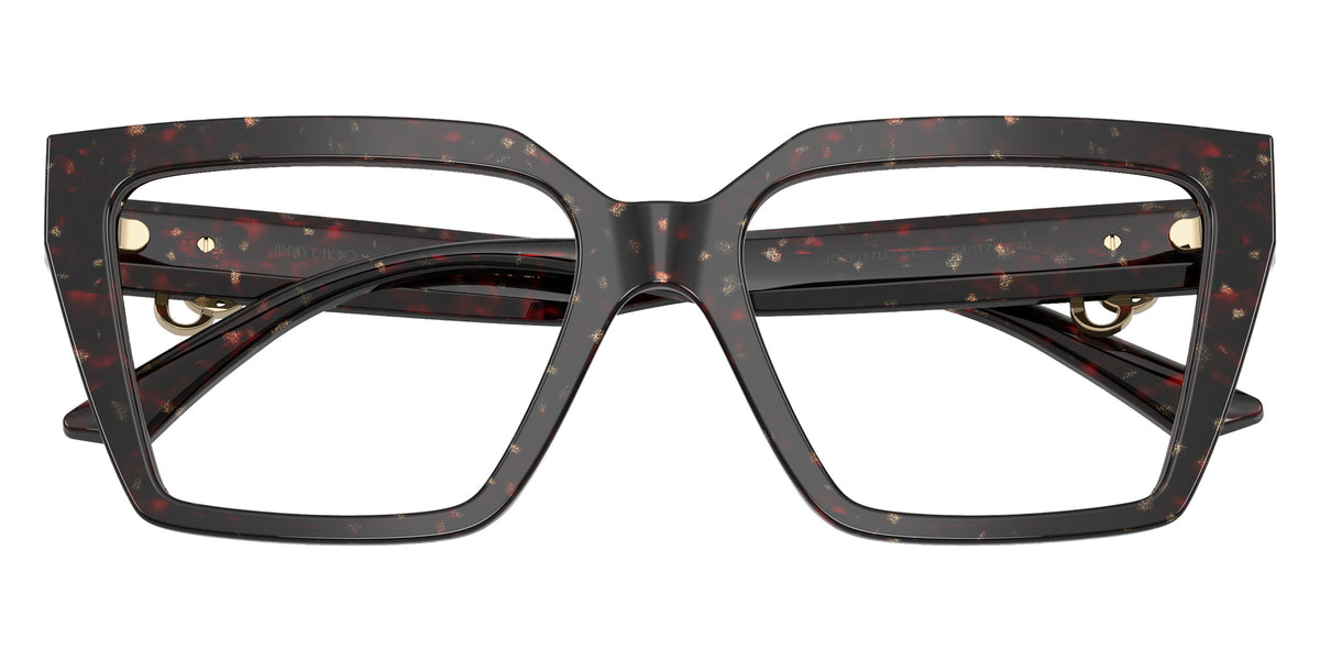 Jimmy Choo JC3017U 5125 52 - Dark Havana Glitter #id:jc3017u5125_s:100120