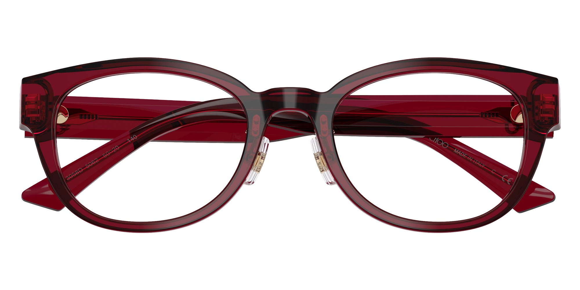 Jimmy Choo JC3058D 5062 50 - Transparent Red #id:jc3058d5062_s:106120