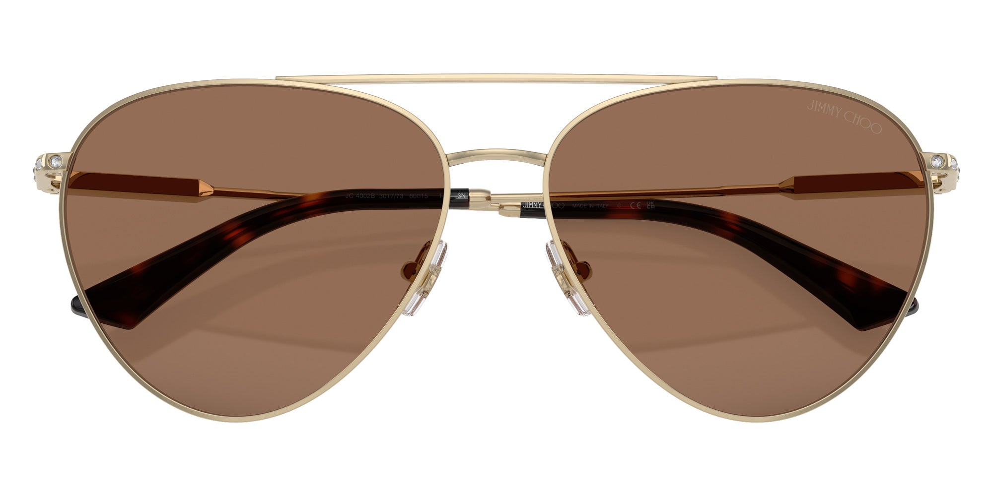 Jimmy Choo JC4002B 301773 60 - Pale Gold / Dark Brown #id:jc4002b301773_s:102120