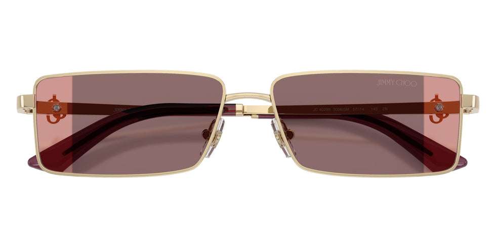 Jimmy Choo JC4029B 30065M 57 - Pale Gold / Pink Gradient Sharp Gray #id:jc4029b30065m_s:102120
