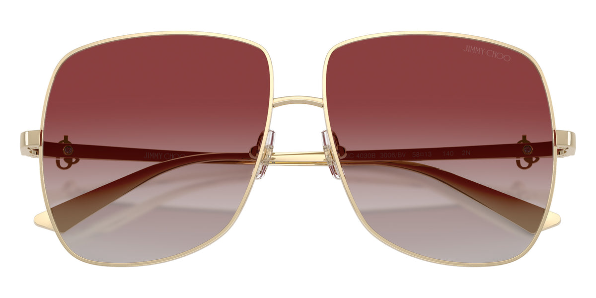 Jimmy Choo JC4030B 3006BV 58 - Pale Gold / Gray Gradient Bordeaux #id:jc4030b3006bv_s:106120
