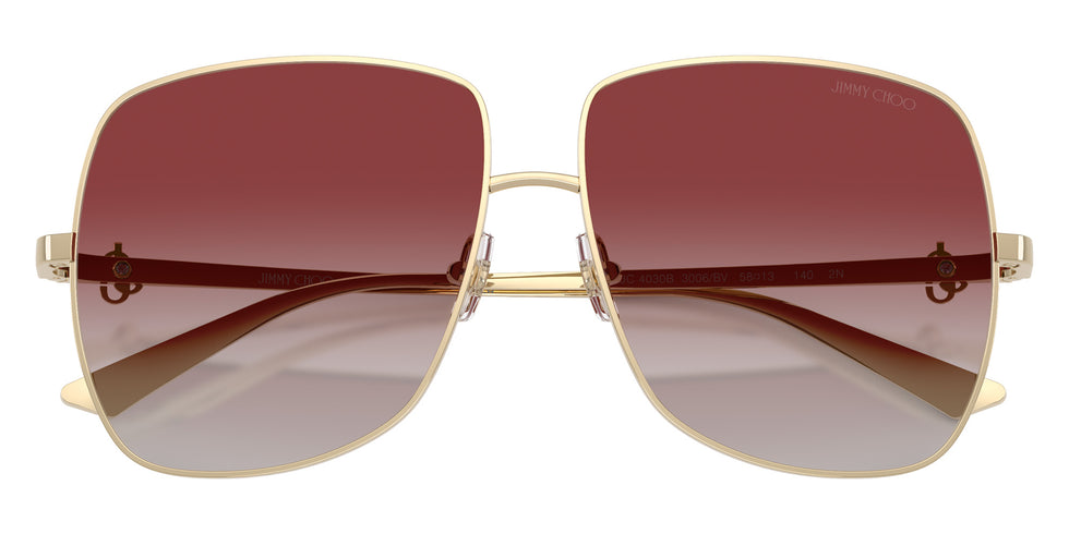 Jimmy Choo JC4030B 3006BV 58 - Pale Gold / Gray Gradient Bordeaux #id:jc4030b3006bv_s:106120