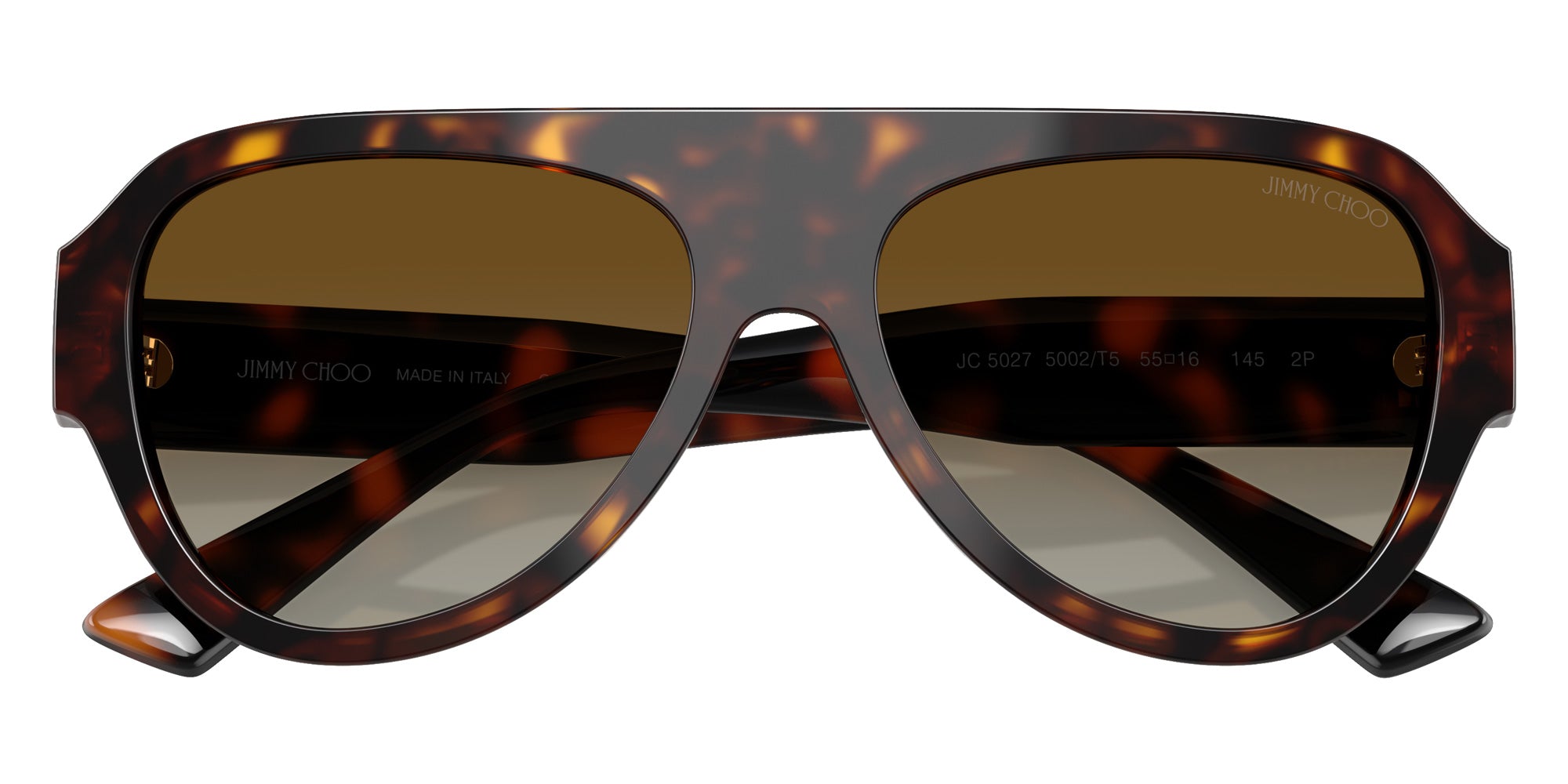 Jimmy Choo JC5027 5002T5 55 - Havana / Polarized Gradient Brown #id:jc50275002t5_s:100120