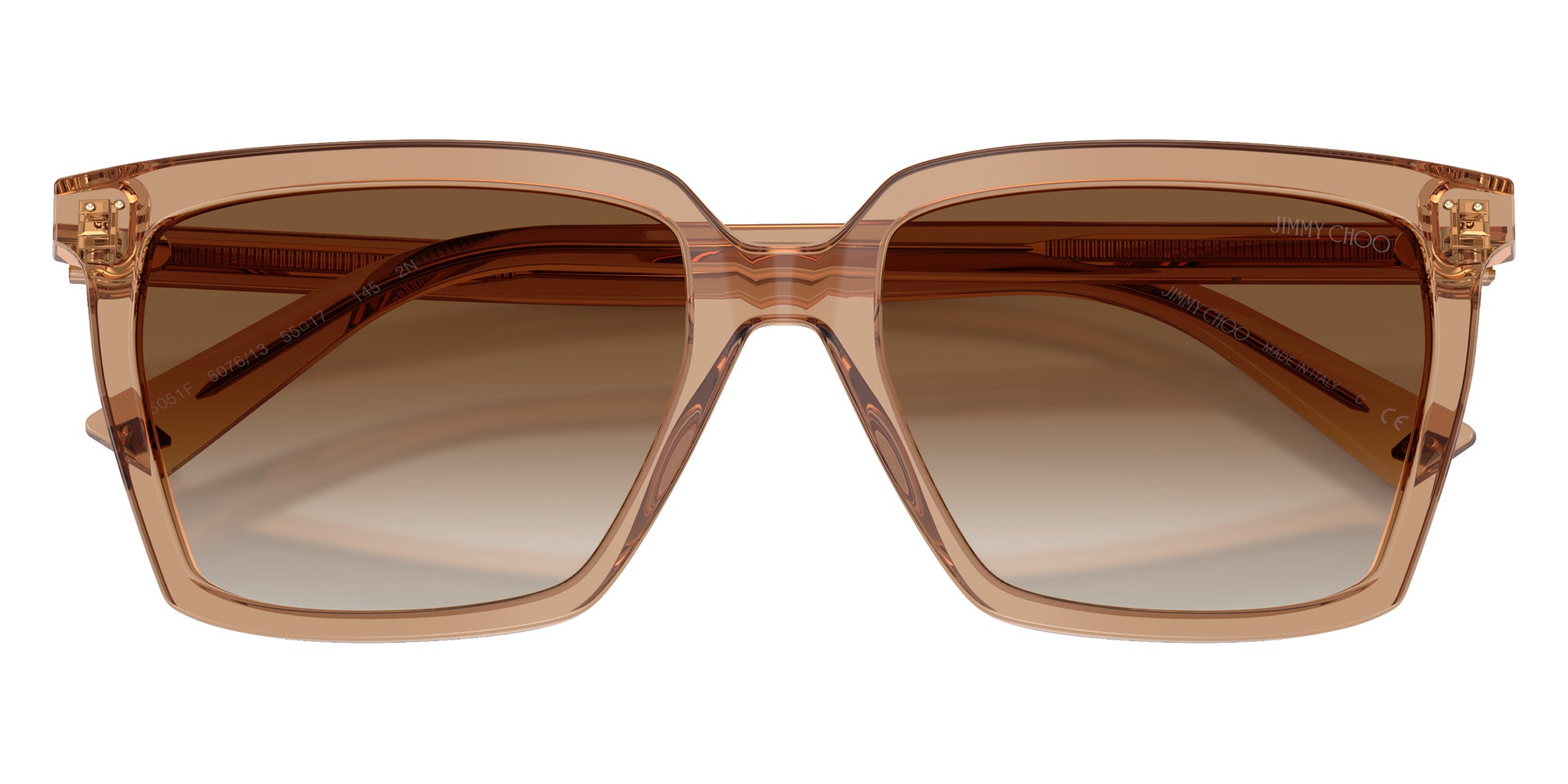 Jimmy Choo JC5051F 507613 55 - Transparent Tan / Brown Gradient #id:jc5051f507613_s:100120