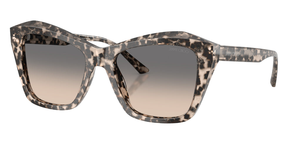 Jimmy Choo JC5076 5115G9 54 - Gray Glitter Havana / Brown Gradient #id:jc50765115g9_s:108105