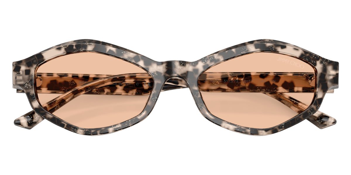 Jimmy Choo JC5077U 511573 52 - Gray Glitter Havana / Light Brown #id:jc5077u511573_s:106120