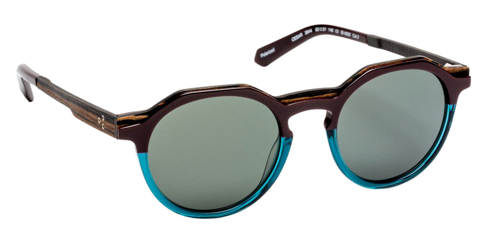 J.F. Rey Cesar 3844 52 - Burgundy/Teal Blue #id:jfrcesar3844_s:104100