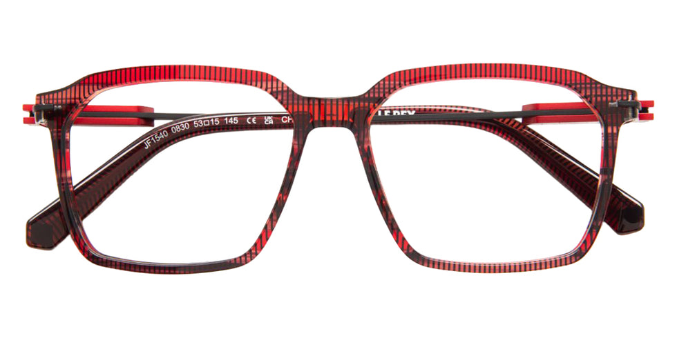 J.F. Rey JF1540 0830 53 - Black/Red Striped #id:jfrjf15400830_s:104100