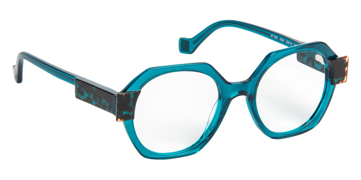 J.F. Rey JF1563 4594 50 - Teal/Panther Pattern #id:jfrjf15634594_s:100105