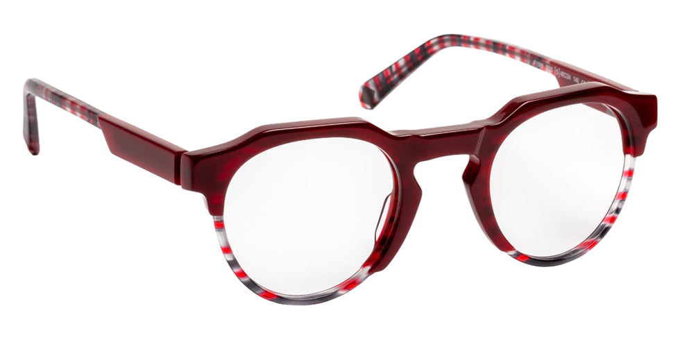 J.F. Rey JF1589 3830 48 - Burgundy/Red Graphic #id:jfrjf15893830_s:100100