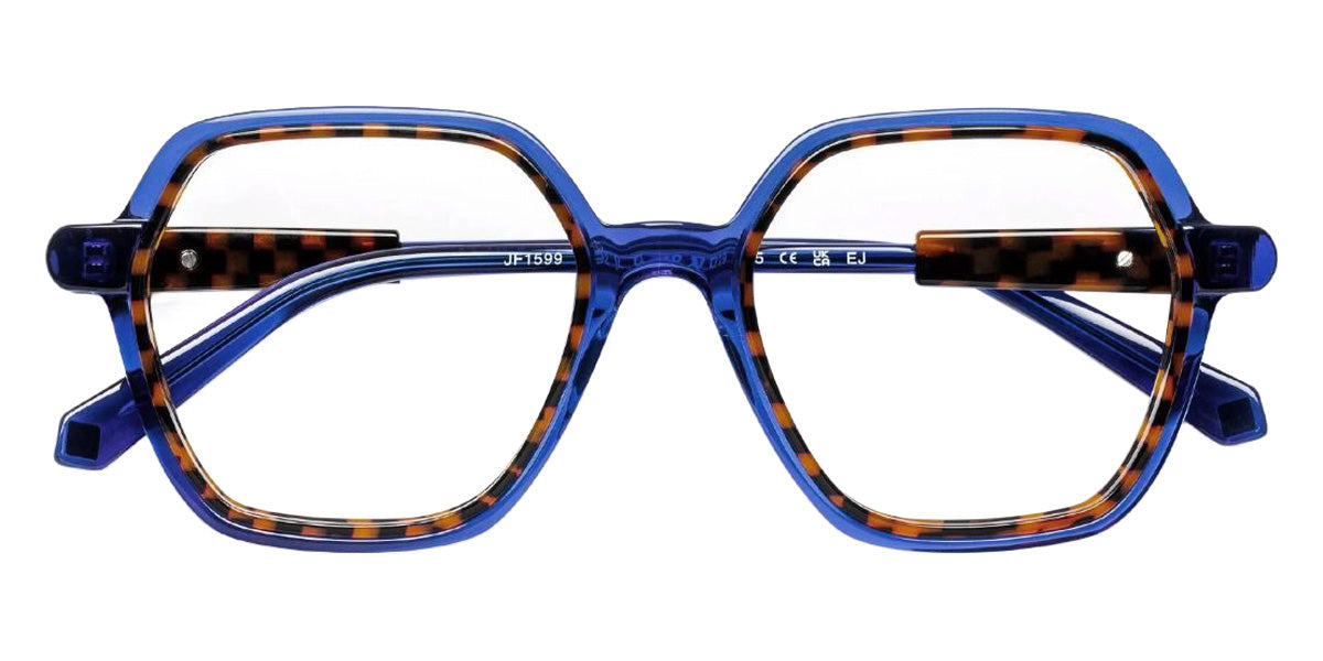 J.F. Rey JF1599 2092 52 - Blue And Brown Check Pattern #id:jfrjf15992092_s:102100