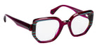 J.F. Rey JF1602 8945 49 - Plum/Green and Striped Peach #id:jfrjf16028945_s:108105