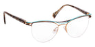 J.F. Rey JF2856 5024 52 - Satin Gold/Blue Lagon/Brown #id:jfrjf28565024_s:100100