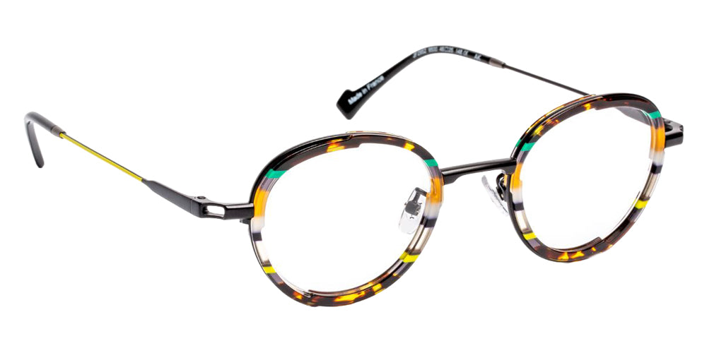 J.F. Rey JF2952 9500 46 - Tortoiseshell Coloree/Black Satin/Yellow #id:jfrjf29529500_s:106100
