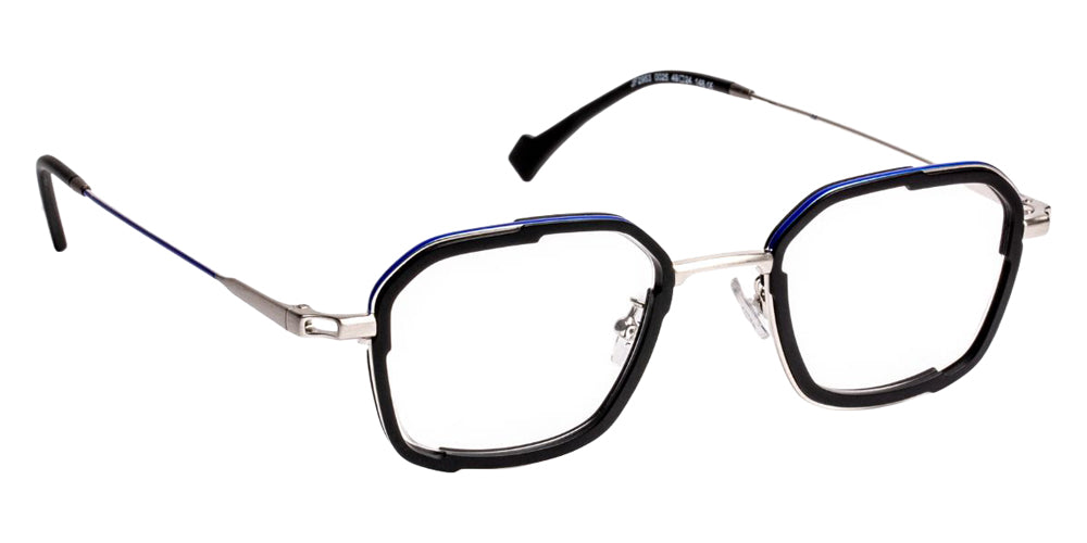 J.F. Rey JF2953 0025 49 - Black/Klein Blue/Silver Brushed #id:jfrjf29530025_s:100100