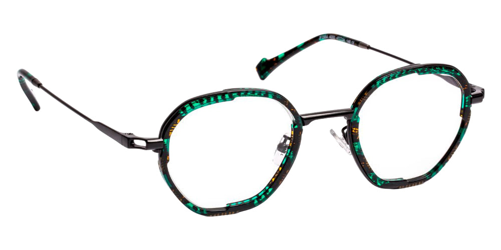 J.F. Rey JF2954 4000 47 - Green/Black Satin #id:jfrjf29544000_s:104100