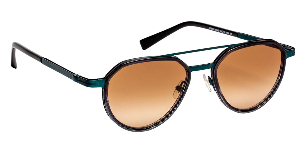J.F. Rey JF2965 0545 53 - Black Striped/Green #id:jfrjf29650545_s:102100
