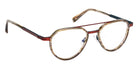 J.F. Rey JF2965 4590 53 - Striped Khaki/Metal Brown/Blue #id:jfrjf29654590_s:106100