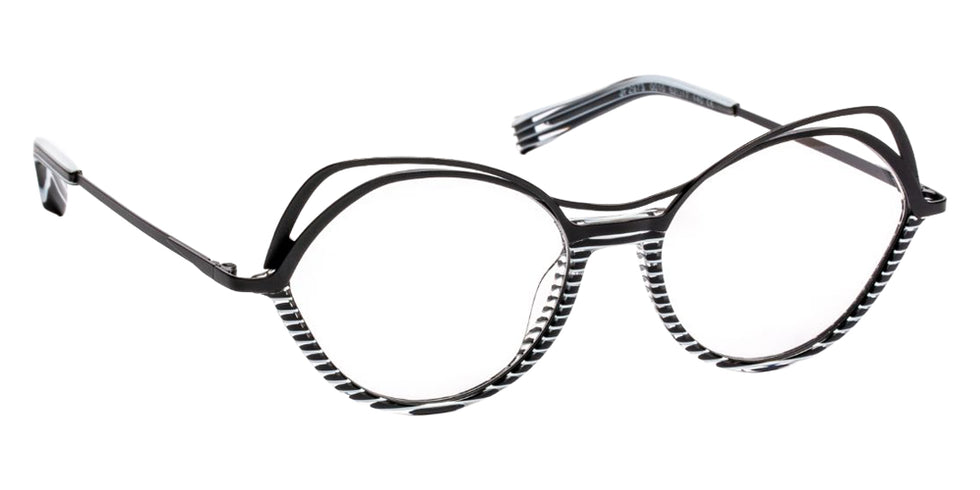 J.F. Rey JF2973 0010 52 - Striped Black/White/Black #id:jfrjf29730010_s:100100