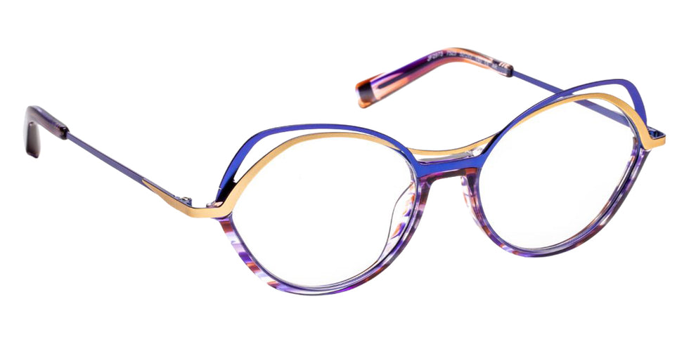 J.F. Rey JF2973 7525 52 - Striped Pink Purple/Blue/Satin Gold #id:jfrjf29737525_s:108100