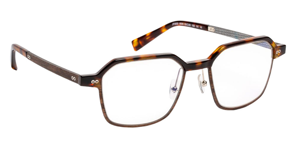 J.F. Rey JF3002 9590 53 - Tortoiseshell/Wood/Fiber Silver #id:jfrjf30029590_s:108100