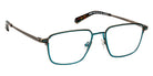 J.F. Rey JF3023 0028 53 - Black Brushed/Turquoise #id:jfrjf30230028_s:102100