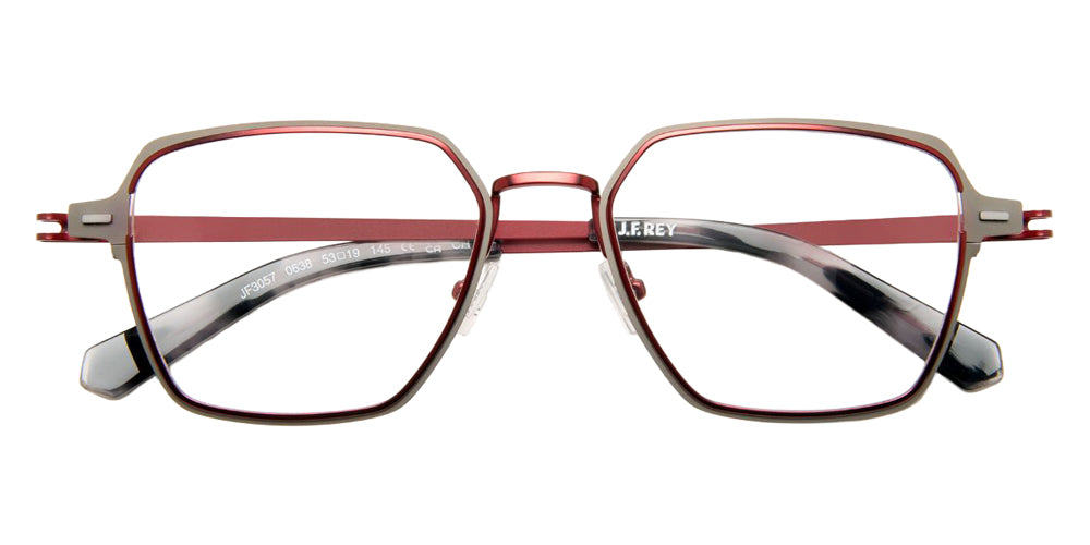 J.F. Rey JF3057 0638 53 - Gunmetal/Burgundy #id:jfrjf30570638_s:104100
