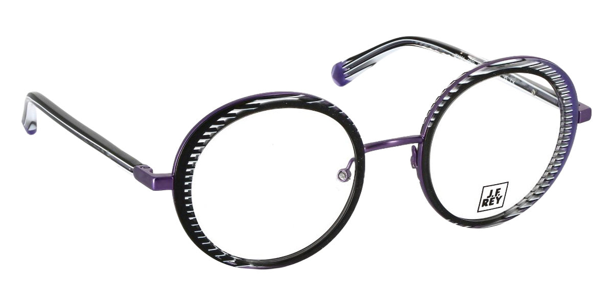 J.F. Rey JF3061 0823 49 - Black Glitter/Striped/Purple #id:jfrjf30610823_s:102105
