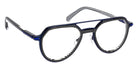 J.F. Rey JF3122 2808 54 - Black Pixel Pattern/Blue #id:jfrjf31222808_s:102105