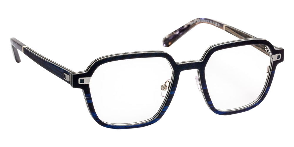 J.F. Rey JF3128 0028 55 - Carbon/Wood Blue/Aluminium #id:jfrjf31280028_s:100100