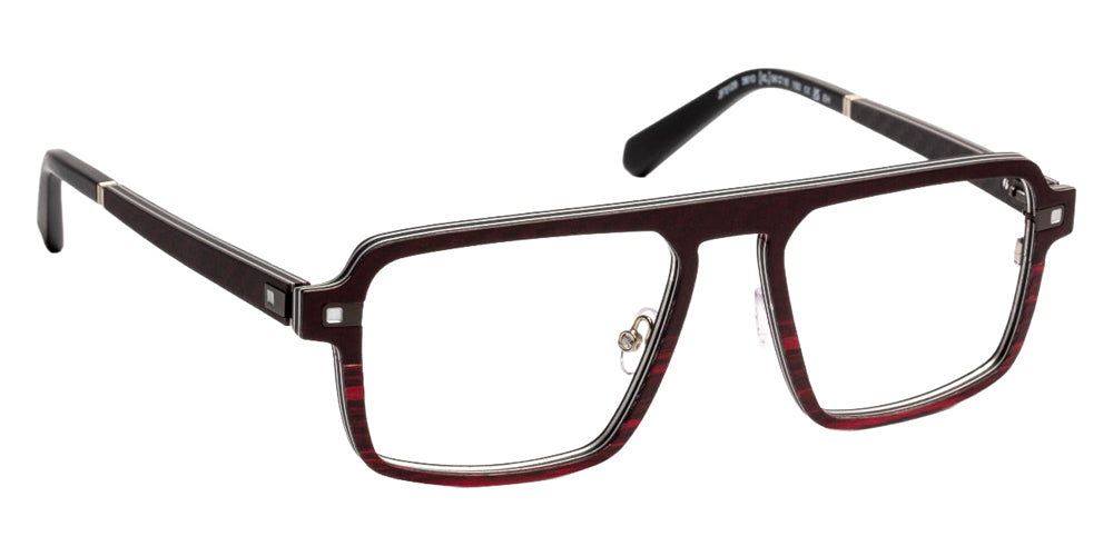 J.F. Rey JF3129 3610 56 - Carbon/Wood Burgundy/Aluminium #id:jfrjf31293610_s:102100