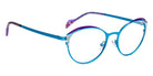 J.F. Rey Josaa 2570 51 - Turquoise Satin/Purple/Decor Silver #id:jfrjosaa2570_s:100100